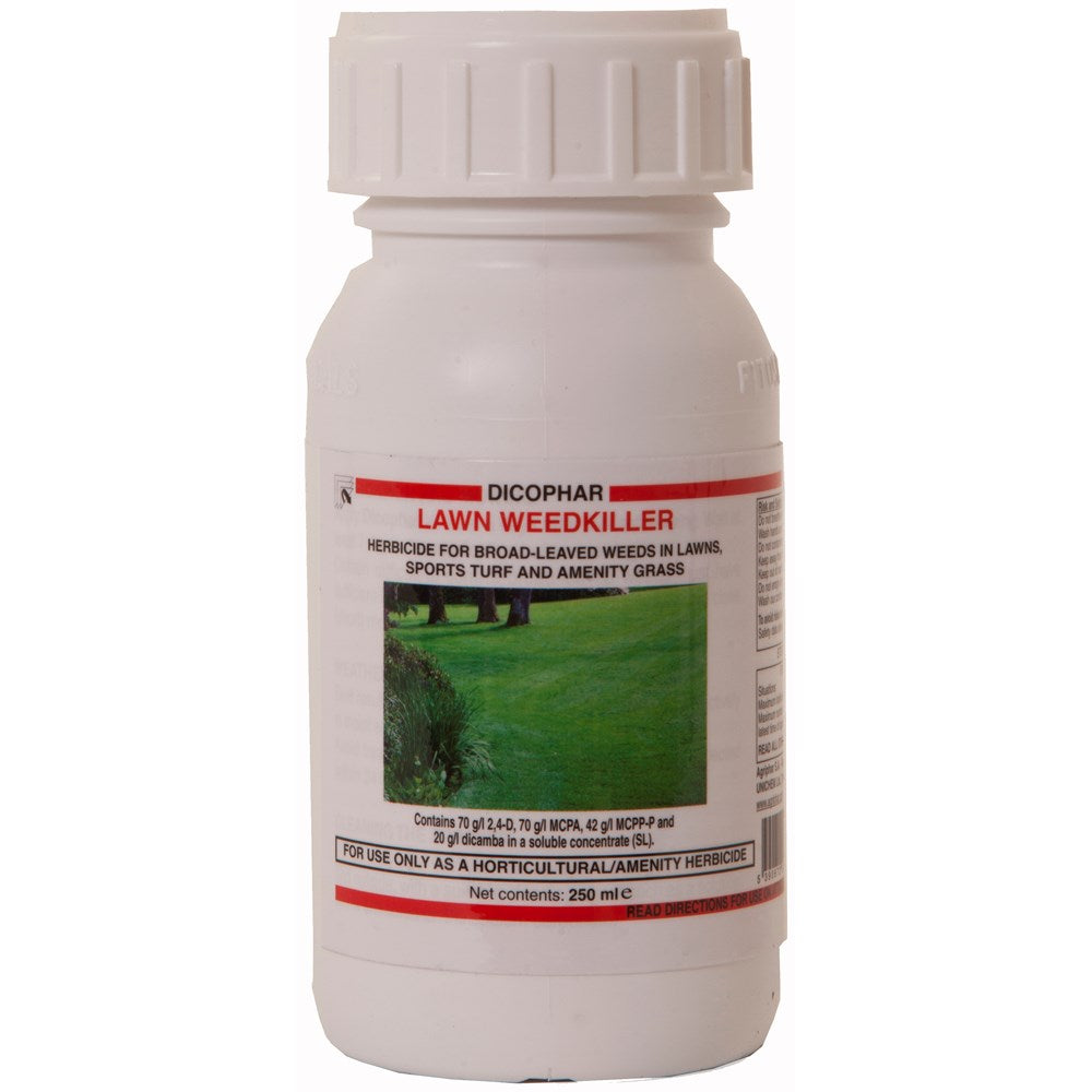Dicophar Lawn Weed Killer - 250 ml treats 400m²
